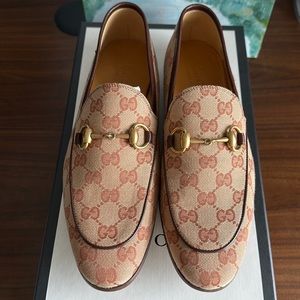 NWT Authentic Gucci Jordaan loafers in monogram